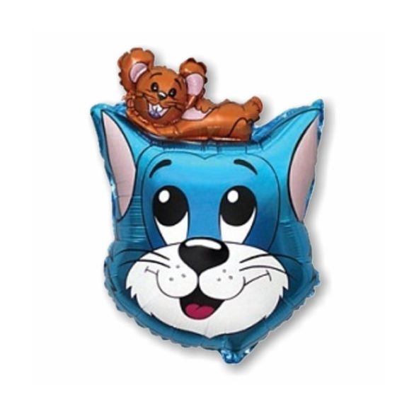 Tom és Jerry fólia léggömb, kék Flexmetal