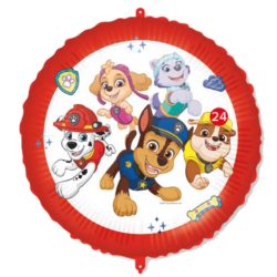 Paw Patrol  Hősök, fólia lufi, 18" (45 cm), gömb