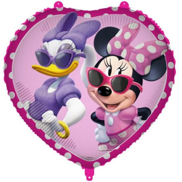 Fólia lufi, szív, Minnie és Dasy, 45 cm