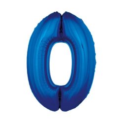 0. szám fólia lufi, 92cm kék