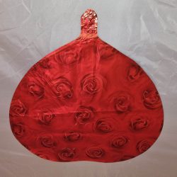 Fóli lufi szív alakú rózsákka